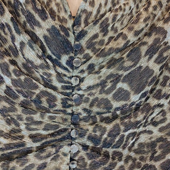 Scripted Cheetah Sparkly Body Suit - Picture 4 of 8